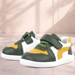 Rakerplus Hakiki Deri Haki Sarı Anatomik Bebek Spor Ayakkabı