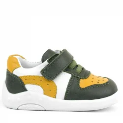 Rakerplus Hakiki Deri Haki Sarı Anatomik Bebek Spor Ayakkabı