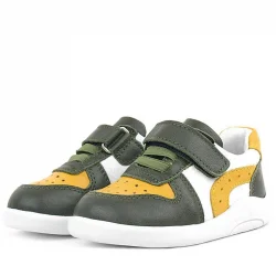Rakerplus Hakiki Deri Haki Sarı Anatomik Bebek Spor Ayakkabı