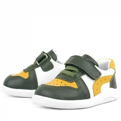 Rakerplus Hakiki Deri Haki Sarı Anatomik Bebek Spor Ayakkabı