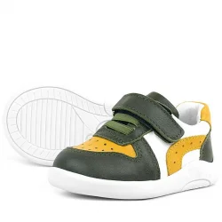 Rakerplus Hakiki Deri Haki Sarı Anatomik Bebek Spor Ayakkabı