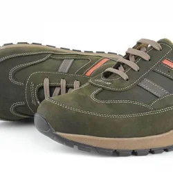 Rakerplus Hakiki Deri Haki Yeşil Erkek Çocuk Spor Ayakkabı