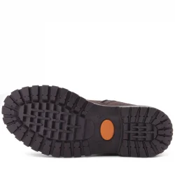 Rakerplus Hakiki Deri Kahve Nubuk Fermuarlı Kürklü Çocuk Bot