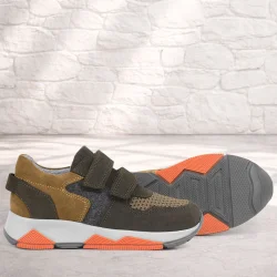 Rakerplus Hakiki Deri Kahverengi Çocuk Okul Spor Ayakkabı