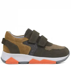 Rakerplus Hakiki Deri Kahverengi Çocuk Okul Spor Ayakkabı