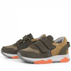 Rakerplus Hakiki Deri Kahverengi Çocuk Okul Spor Ayakkabı