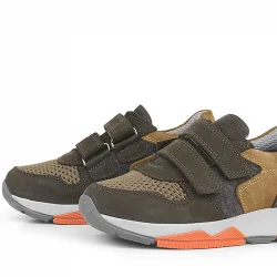 Rakerplus Hakiki Deri Kahverengi Çocuk Okul Spor Ayakkabı