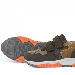 Rakerplus Hakiki Deri Kahverengi Çocuk Okul Spor Ayakkabı