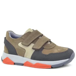 Rakerplus Hakiki Deri Kahverengi Çocuk Sneakers Spor Ayakkabı