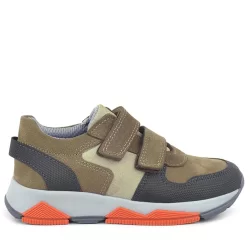 Rakerplus Hakiki Deri Kahverengi Çocuk Sneakers Spor Ayakkabı