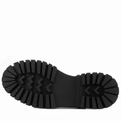 Rakerplus Hakiki Deri Kahverengi Desenli Cırtlı Kalın Tabanlı Kız Çocuk Ayakkabısı