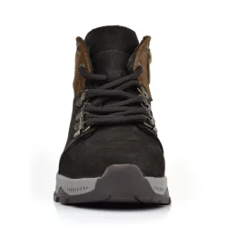 Rakerplus Hakiki Deri Kahverengi Fermuarlı Trekking Çocuk Bot