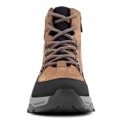 Rakerplus Hakiki Deri Kahverengi Siyah Bağcıklı Fermuarlı Trekking Çocuk Bot