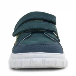 Rakerplus Hakiki Deri Koyu Yeşil Cırtlı Günlük Spor Çocuk Okul Ayakkabı