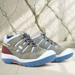 Rakerplus Hakiki Deri Kum Bordo Lastik Bağcıklı Çocuk Outdoor Ayakkabı