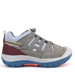 Rakerplus Hakiki Deri Kum Bordo Lastik Bağcıklı Çocuk Outdoor Ayakkabı