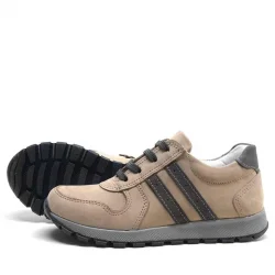 Rakerplus Hakiki Deri Kum Fermuarlı Erkek Çocuk Spor Okul Ayakkabı