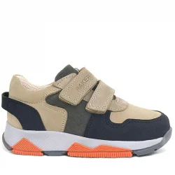 Rakerplus Hakiki Deri Kum Gri Siyah Çocuk Sneakers Spor Ayakkabı