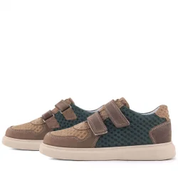 Rakerplus Hakiki Deri Kum Haki Cırtlı Hafif Tabanlı Erkek Çocuk Spor Ayakkabı