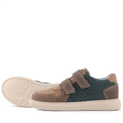 Rakerplus Hakiki Deri Kum Haki Cırtlı Hafif Tabanlı Erkek Çocuk Spor Ayakkabı