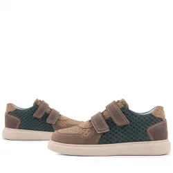 Rakerplus Hakiki Deri Kum Haki Cırtlı Hafif Tabanlı Erkek Çocuk Spor Ayakkabı