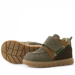 Rakerplus Hakiki Deri Kum Kahve Cırt Cırtlı Bebek Bot