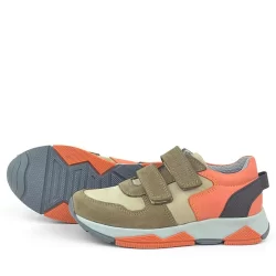 Rakerplus Hakiki Deri Kum Rengi Çocuk Sneakers Spor Ayakkabı