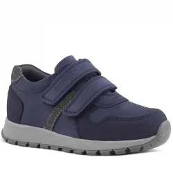 Rakerplus Hakiki Deri Lacivert Cırtlı Çocuk Spor Ayakkabı