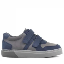 Rakerplus Hakiki Deri Lacivert Cırtlı Erkek Çocuk Sneaker