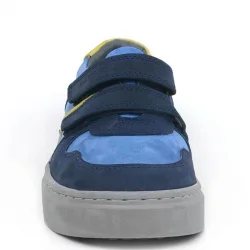 Rakerplus Hakiki Deri Lacivert Cırtlı Erkek Çocuk Spor Ayakkabı