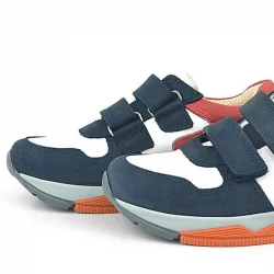 Rakerplus Hakiki Deri Lacivert Çocuk Sneakers Spor Ayakkabı