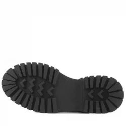 Rakerplus Hakiki Deri Lacivert Desenli Cırtlı Kalın Tabanlı Kız Çocuk Ayakkabısı