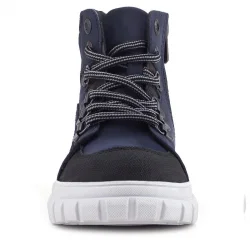 Rakerplus Hakiki Deri Lacivert Fermuarlı Erkek Çocuk Bot