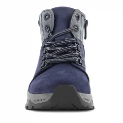 Rakerplus Hakiki Deri Lacivert Fermuarlı Trekking Çocuk Bot