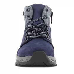 Rakerplus Hakiki Deri Lacivert Fermuarlı Trekking Çocuk Bot