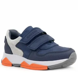 Rakerplus Hakiki Deri Lacivert Gri Çocuk Sneakers Spor Ayakkabı