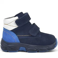 Rakerplus Hakiki Deri Lacivert Nubuk Bebek Spor Bot Ayakkabı