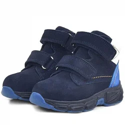 Rakerplus Hakiki Deri Lacivert Nubuk Bebek Spor Bot Ayakkabı