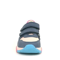 Rakerplus Hakiki Deri Lacivert Pembe Çocuk Sneakers Spor Ayakkabı