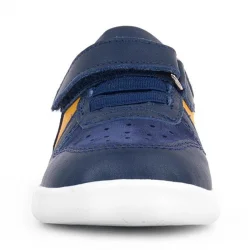 Rakerplus Hakiki Deri Lacivert Sarı Anatomik Bebek Spor Ayakkabı