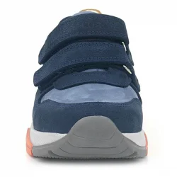 Rakerplus Hakiki Deri Lacivert Taba Çocuk Sneakers Spor Ayakkabı