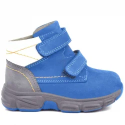 Rakerplus Hakiki Deri Mavi Bebek Spor Bot Ayakkabı