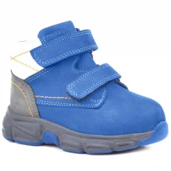 Rakerplus Hakiki Deri Mavi Bebek Spor Bot Ayakkabı