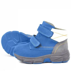 Rakerplus Hakiki Deri Mavi Bebek Spor Bot Ayakkabı