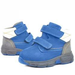 Rakerplus Hakiki Deri Mavi Bebek Spor Bot Ayakkabı