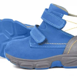 Rakerplus Hakiki Deri Mavi Bebek Spor Bot Ayakkabı