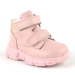 Rakerplus Hakiki Deri Pembe Cırtlı Kız Bebek Bot