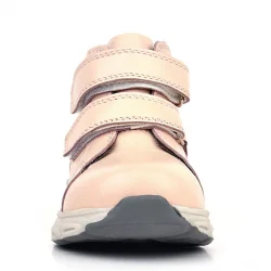 Rakerplus Hakiki Deri Pembe Cırtlı Spor Kız Bebek Bot