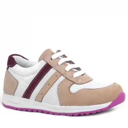 Rakerplus Hakiki Deri Pembe Fuşya Tabanlı Kız Çocuk Günlük Spor Ayakkabı