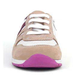 Rakerplus Hakiki Deri Pembe Fuşya Tabanlı Kız Çocuk Günlük Spor Ayakkabı